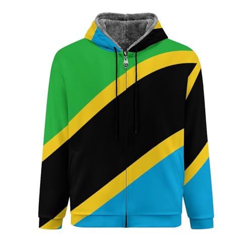 Sudadera de Tanzania para hombre con forro polar contra el frío en exteriores 3