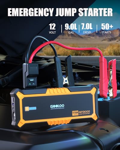 GOOLOO GP3000 Jump Starter & GOOLOO 15W One Port USB-A Wall Charger - Additional View