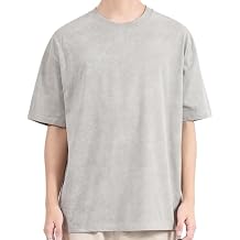 Retro Outdoor Sports Short Sleeves Fashion Cotton Round Neck Quick Dry T-Shirt Casual Breathable Loose VestGray,X-Large