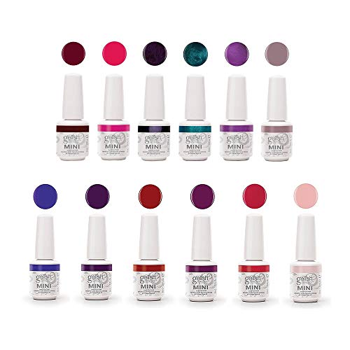 Gelish Mini 9 mL Intergalactic Glam + Fearless & Fun Kung Fu Flair Gel Polish Set with 12 Gel Polish Colors