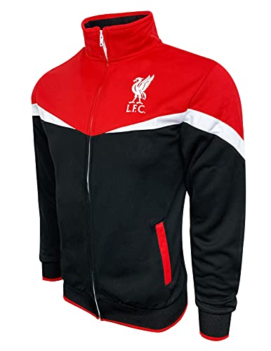 Icon Sports Boy's Liverpool Track Jacket With Zipper Pockets, Youth Sizes, Licensed Liverpool Jacket (Youth X-Large)