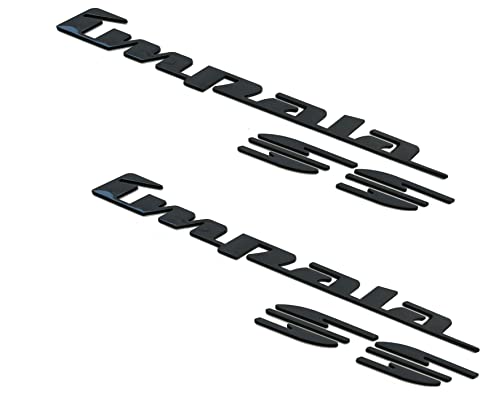 Image of 2Pcs 94-96 Impala Ss Rear Quarter Panel Emblems 3D Letter Badge Car Decal Nameplate Replacement for SS (Glossy Black)