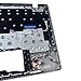 Rinbers Laptop Palmrest Upper Case Top Cover with US Keyboard Assembly Replacement for Samsung Chromebook 4 XE310XBA XE310XBA-K02 BA98-02175A - Gray