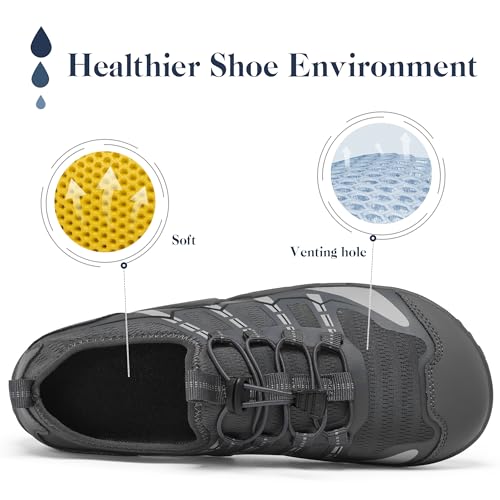 Image of SOBASO Water Shoes Women Men Hiking Dry Aqua Beach Swim Surf Shoes for Outdoor Fish Hiking Pool