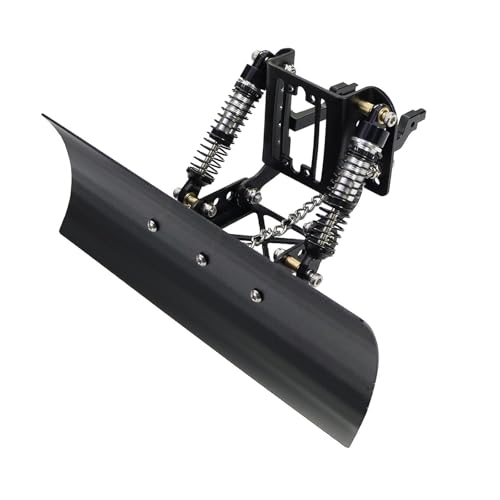 Luwecf 1/18 RC Metal Snow Plow Snowplow Snow Sweeping Tools for TRX4M Model Trucks, Black