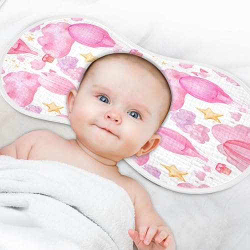 Hot Air Balloons Muslin Baby Burp Cloths, 22x11 Inch Soft Absorbent Cotton Burping Rags Baby Washcloths for Newborn Boys Girls, 1 Pack4