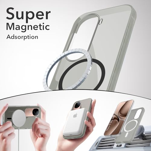 Image of Jkobi Lifetime Anti-Yellow MagSafe Compatible Clear Back Cover Case for Vivo V40e (Sleek Hard Crystal | Shockproof and Camera Protection)