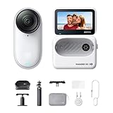 Insta360 GO 3S - 4K小型ウェアラブルVlogビデオカメラ、ハンズフリーPOV、どこでもマウント、手ブレ補正、バッテリー寿命140分、10m防水、AI編集、Apple Find My対応、Vlog/旅行/アウトドア/ペットPOV用 オールインワンキット - 128GB