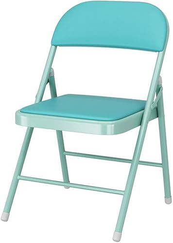 SUSUO Silla plegable con asiento y respaldo tapizados, silla plegable portátil resistente para oficina en casa, mesa de estudio, comedor,