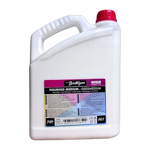 Bastelzone Pouring Medium 3 Liter. Gieß Medium für Fließtechnik und Gießanwendungen. Giessmedium, Gießmedium für Acrylfarben. Nicht-vergilbend, flexibel, wasserfest. Erhöht den Farbfluss. 3000 ml