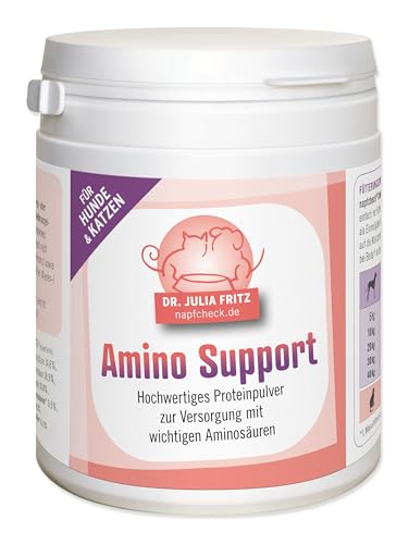 napfcheck Amino Support – Proteinpulver für Hunde und Katzen - 300 g