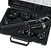 Klein Tools 53732SEN Punch Set, Knockout Punch Set Punch Down Tools with Ratcheting Wrench for 10 gauge Mild Steel, Fiberglass and Plastic
