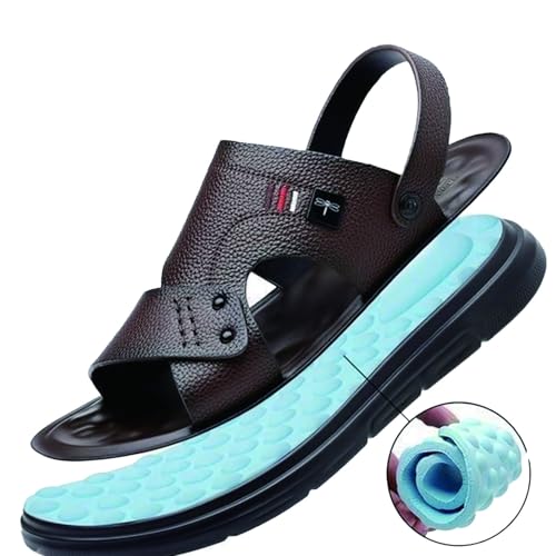 Men's Leather Sandals Men's Shoe Leather Shore for Man Outdoor Beach Shoes Shoes for Walking Travel Sandals Sporty Sandals Travel Shoes Sporty Shoes3
