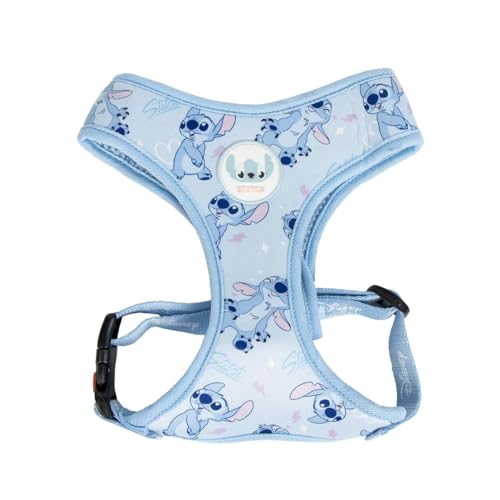 Pettorina per cani Stitch Taglia S/M Design esclusivo, confortevole e regolabile - ideale passeggiate e allenamento, materiale resistente