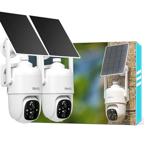 SOVMIKU CQ1 Solar Security Camera — 2K 360° PTZ