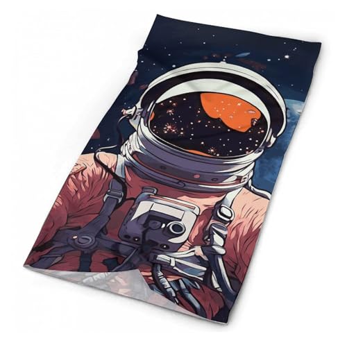 Polaina para el cuello con diseño de hombre en el espacio exterior, bufanda para cubrir la cara, a prueba de viento, para invierno, pasamontañas, bufanda refrescante para el sol, bufanda tipo caimán,