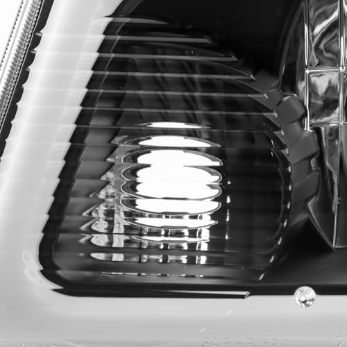 AKKON - Fits 2001-2011 Ford Ranger Black Headlights Headlamp Pair Driver & Passenger w/LED Tube DRL by AKKON - Image 4