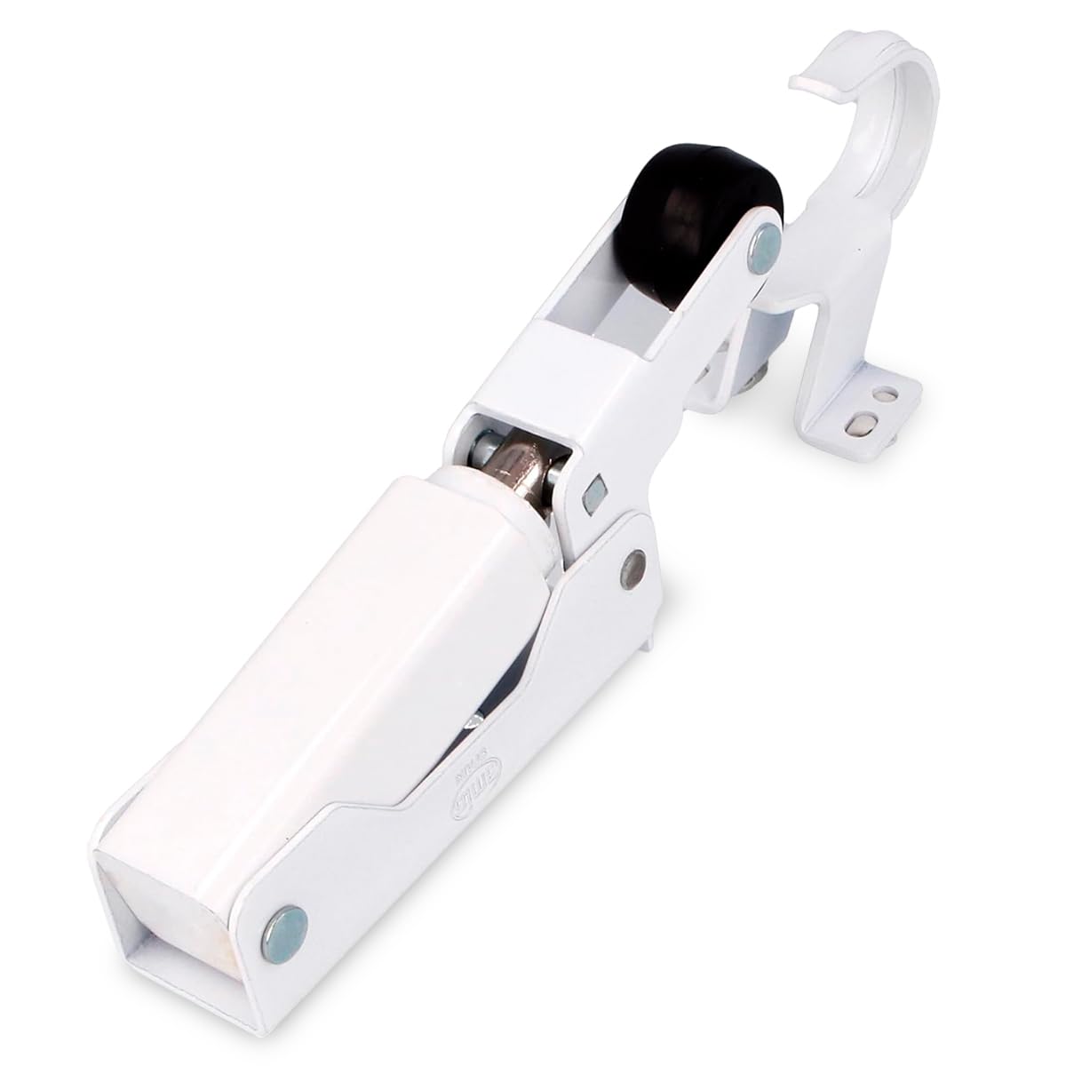 Amig - Chiudiporta Idraulico - Chiudiporta con Chiusura Controllata e Ammortizzata per Porte Interne - 108 x 32 mm, Fino a 40 kg - Alluminio - Bianco