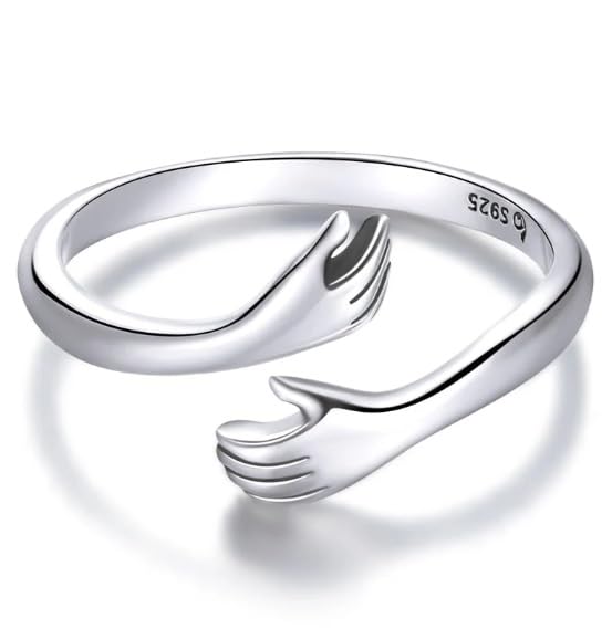 Bague en argent sterling 925 haut de gamme au fini poli pour femme