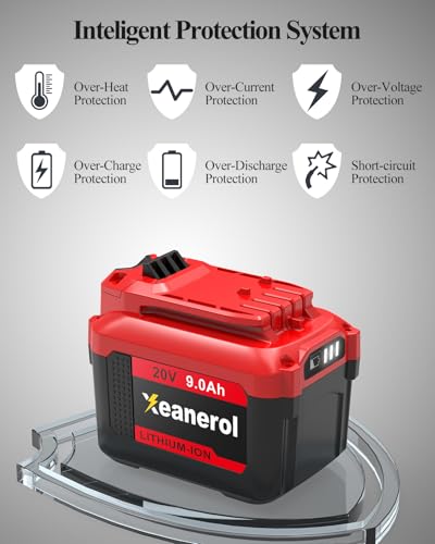 Image of Upgraded 9.0Ah Replacement for Craftsman 20V Battery Compatible with Craftsman V20 20 Volt Lithium-ion Battery CMCB202 CMCB202-2 CMCB201 CMCB204-2 CMCB204 CMCB205 Cordless Power Tools
