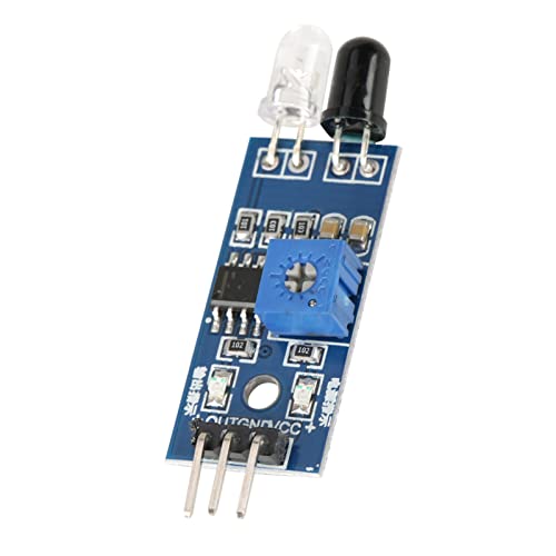 Infrared Sensor, 5pcs IR Obstacle Avoidance Sensor Module for Smart Car Robot with Adjustable Detection Range and Easy Assembly, Proximity Sensors