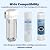 MOPUEHEL 5 Micron 10" x 2.5" Whole House Sediment Home Water Filter Cartridge Replacement, Compatible for Culligan P5, GE FXUSC, WHKF-GD05, Dupont WFPFC5002, Aqua-Pure AP110, CFS10, WHKF-G05 (3Pack)