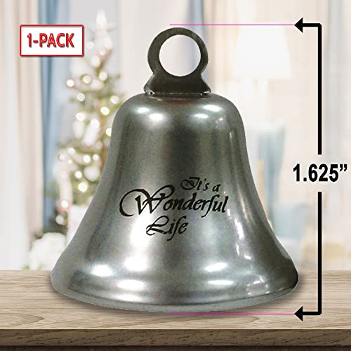 Bevin Bells It's A Wonderful Life Christmas Ornament Bell | Made Of Steel | Movie Keepsake Christmas Ornament | Includes Gift Box & Red Hanging String | Made In Usa #TOP1