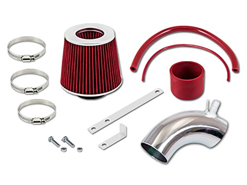 RL Concepts Red Short Ram Air Intake Kit + Filter 10-12 For Hyundai Genesis Coupe Model with 2.0L Tu