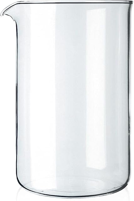 Bodum 1512-10 12 Cup Coffee Press Beaker, Glass - Transparent, 1.5L