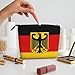 VKKOEWL Flag German Coat of Arms Makeup Bags Large Capacity Travel Makeup Pouch Zipper Cosmetic Bag For Women
