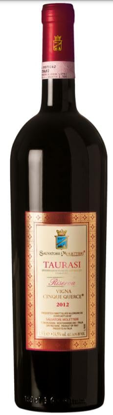 vino rosso MOLETTIERI TAURASI DOCG RISERVA 5 QUERCE 2006 CL.75