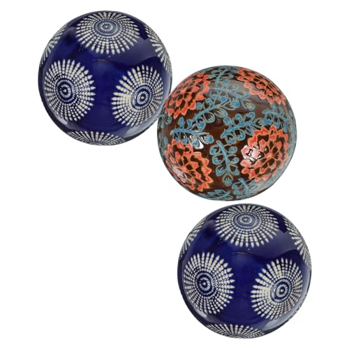 VICASKY 3pièces Boules Décoratives Céramique pour Centre De Table Flottantes pour Aquarium Bol Vase Décoration Intérieure Et Extérieure