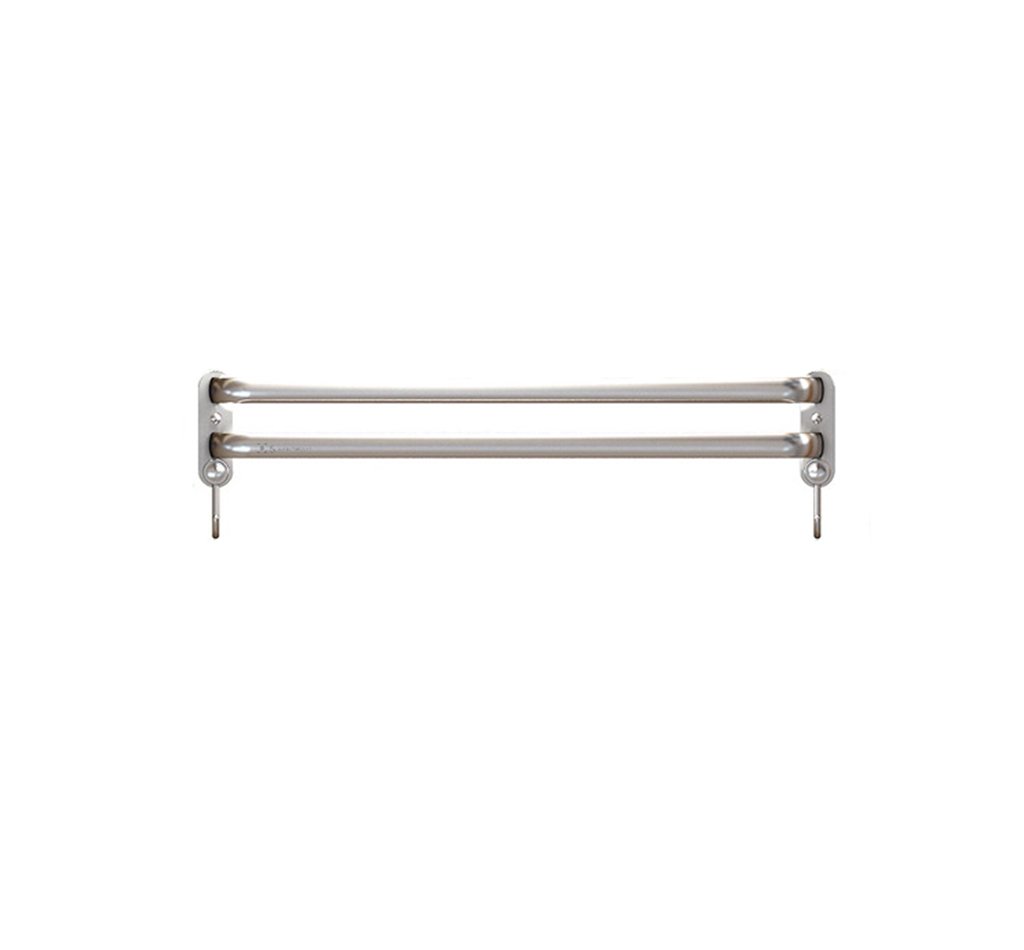 SAeWare Portasciugamani in alluminio spaziale, resistente barra portasciugamani da bagno, elegante gancio a torre per risparmiare spazio efficiente, resistente alla ruggine, design moderno per uso