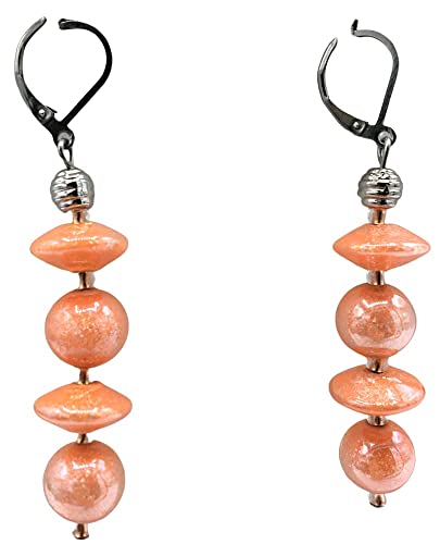 PENDIENTES DE CRISTAL DE MURANO ANTICA MURRINA VP 241, S, Vidrio, Color: Azul, S, Vidrio, Color: azul