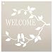 Welcome Stencil with Birds by StudioR12 | Love Birds and Branches Word Art | Reusable Template | For Painting Wood Signs | Front Porch or Patio | Use for Crafting, DIY Home Decor | Select Size