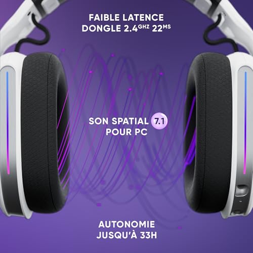 Casque gaming sans fil Oniverse Polaris Multiplateforme céleste - vue 5