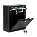 AdirOffice Wall Mount Mailbox - Mailbox with Lock and Keys- Durable Wall Mounted Locking Mailbox and Cash Drop Box for House, Apartments and Bussiness After Hours Deposits