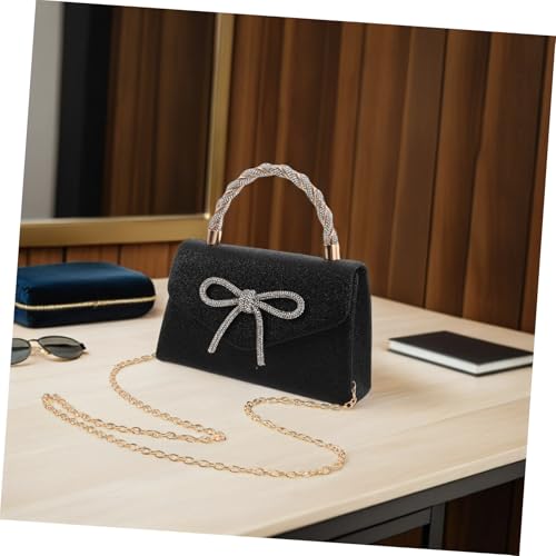 Sac de soirée luxueux à sequins LIFKOME pochette raffinée avec nœud d'exception