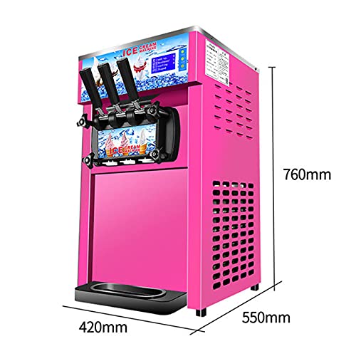 Kommerzielle Eismaschine Mit 3 Geschmacksrichtungen Und LED-Anzeige, Frozen Drink Maker Joghurt-Eismaschine Aus… – Bild 4