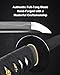 HMS Katana Japanese Sword, Hand Forged, Full Tang 1045 Carbon Steel, Clay Tempered, Dragon Tsuba, for Iaido, Gifts & Collectors (Solid)