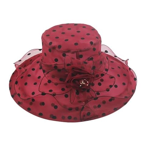 YOLAI Fascinators Hats for Women Elegant Pillbox Hat Church Hats Vintage Headwear Flower Wedding Tea (D1-A, One Size) Cover