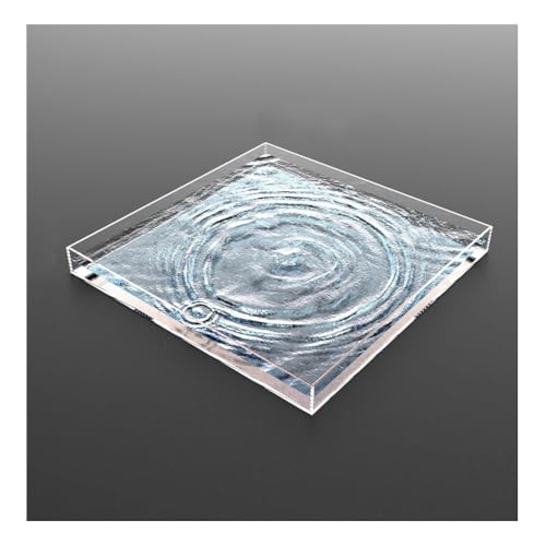 Plateau en acrylique transparent 80x60x6 cm pour photo produit