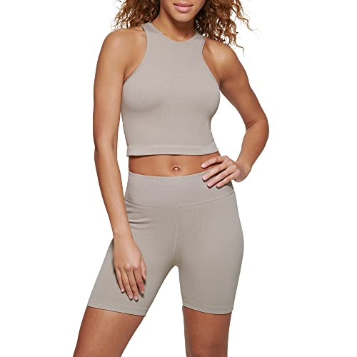 Image of Calvin Klein Womens Sleeveless Midi Dress with High Low Ruffle SkirtDress