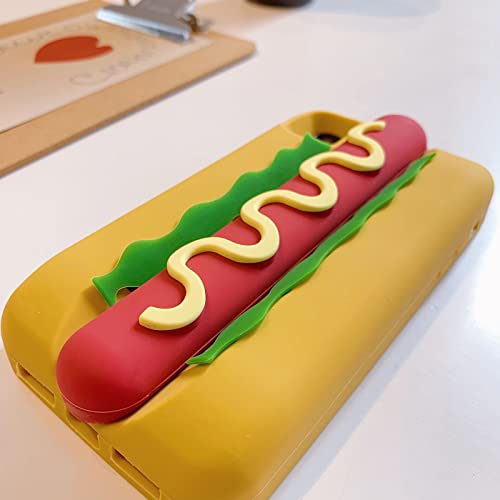 Yatchen Kawaii Phone Cases Apply To Iphone 13 Pro Max,Cute Cartoon Food Hot Dog Hamburger Phone Case 3D Iphone 13 Pro Max Case Soft Silicone Shockproof Protective Cover For Women Girls #TOP4