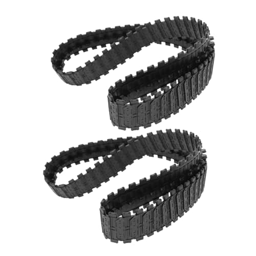 ERINGOGO 2 Pack DIY Tank Track Replacement 66cm Circumference 2.5cm Wide for Rc Vehicles