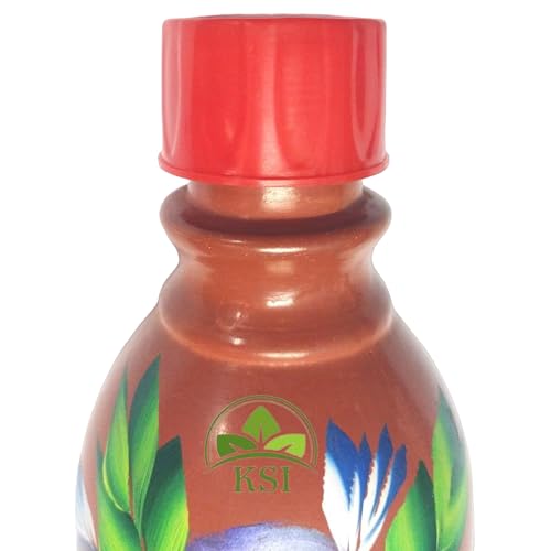 Image of KSI Handmade Clay Water Bottle 1.4L with Jute Bag | Terracotta Earthen Self Cooling Bottle | Natural Water Cooler | Eco-Friendly, BPA-Free, Chemical-Free Mitti Bottle for Drinking