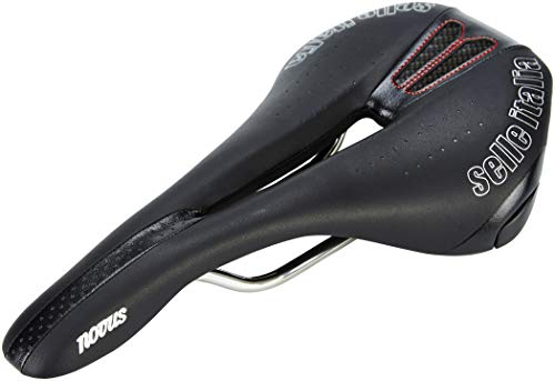 Selle Italia Adult Novus Flow Saddle, Black, Large