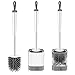 Produktbild HB life WC-Bürste aus Silikon Toilettenbürste mit 2 austauschbaren Bürstenköpfen Ohne Bohren mit Wandmontage & Halter Langer Stiel für Badezimmer oder Gäste-WC