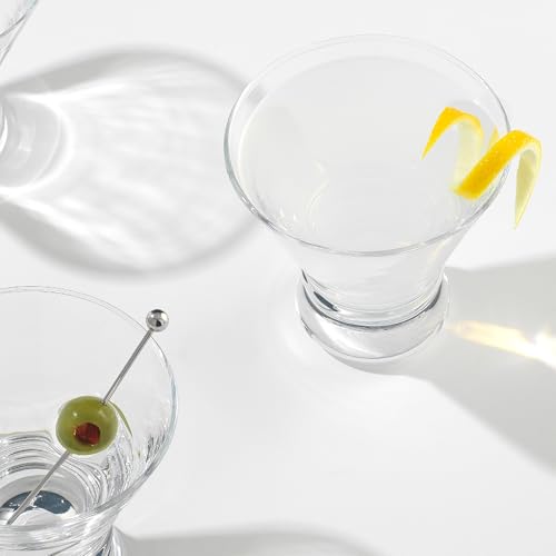 Verres à martini JoyJolt Afina anti basculement avec base stable lot de 4