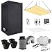 Growbox Komplettset 80x80cm LED Vollspektrum Grow Light dimmbar Growzelt Indoor
